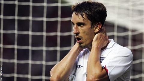 Gary Neville joins the England team