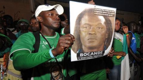 Thousands of fans gathered to pay tribute to Jules Bocande