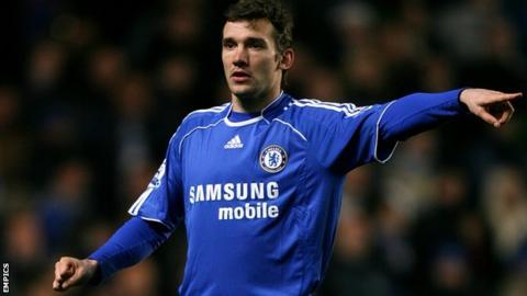 Andriy Shevchenko in his Chelsea days