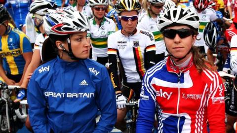 Lizzie Armitstead (left) and Nicole Cooke