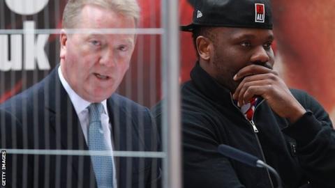 Frank Warren and Dereck Chisora