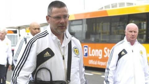 Scotland manager Craig Levein and assistant Peter Houston