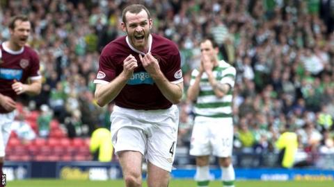 Hearts striker Craig Beattie