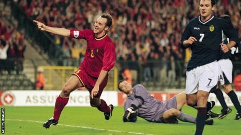 Belgium beat Scotland on their last World Cup qualifying visit in 2001