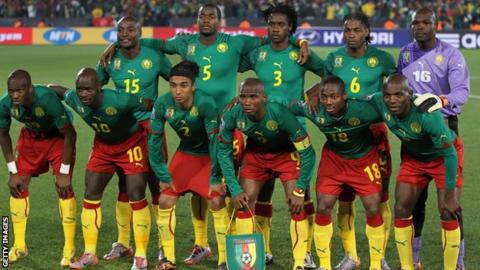 Cameroon team in 2010