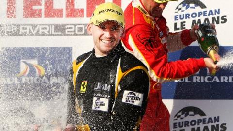 James Walker celebrates
