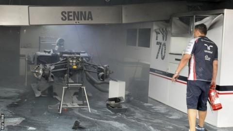 Williams Change Pit Procedure After Spanish Grand Prix Fire Bbc