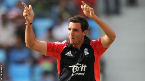 England bowler Steven Finn