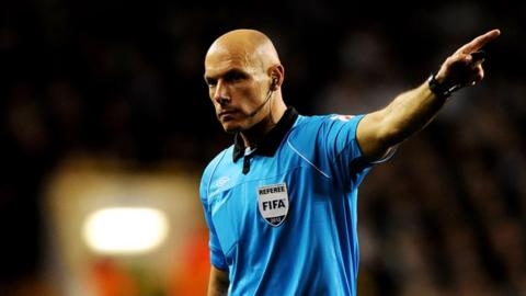 Referee Howard Webb