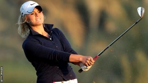 Scottish golfer Carly Booth