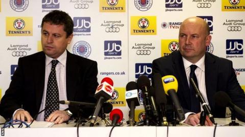 Rangers' administrators David Whitehouse and Paul Clarke