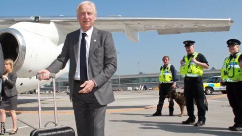 Giovanni Trapattoni departed with his squad to the pre-Euro 2012 training camp on Sunday
