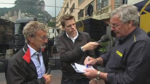 Eddie Jordan, Jake Humphrey and Gary Anderson