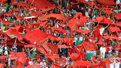 Moroccan football fans