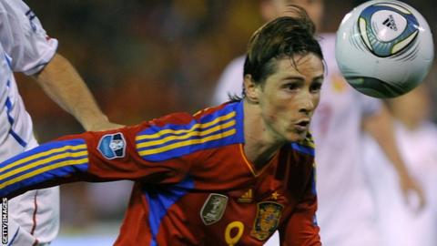 Spain striker Fernando Torres