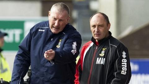 Inverness manager Terry Butcher and assistant Maurice Malpas