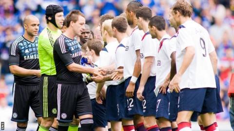 Chelsea and Rangers players
