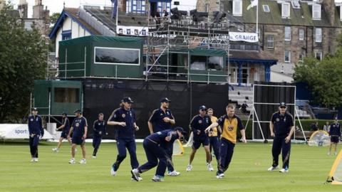 Australia warm up at The Grange