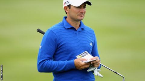 Gareth Maybin carded seven birdies in his round on Thursday