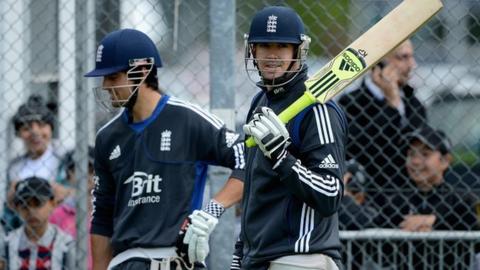 Kevin Pietersen in the nets at Edgbaston