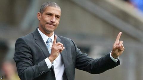 Norwich manager Chris Hughton