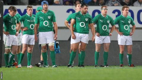 Ireland were beat 42-10 by New Zealand in the first Test in Auckland
