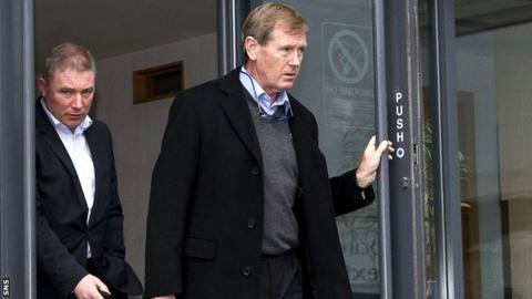 Rangers director Dave King with manager Ally McCoist (left)