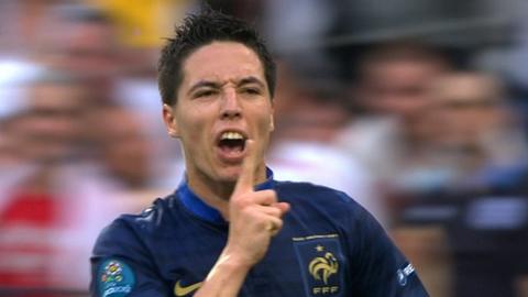 Samir Nasri equalises for France