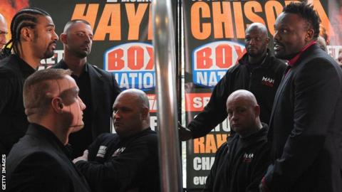 David Haye and Dereck Chisors