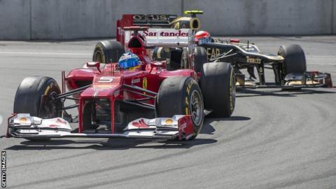 Ferrari in Formula One action