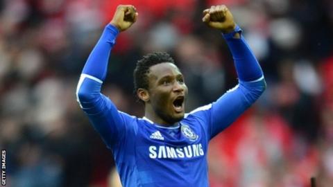 John Mikel Obi of Chelsea, May 2012