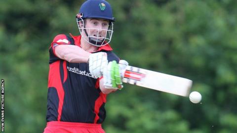 Shaun Marsh in action for Glamorgan against a Swalec Premier League XI