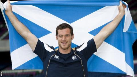Scotland player Tim Visser