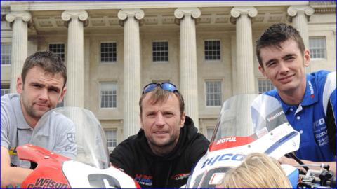 William Dunlop, Bruce Anstey and Conor Cummins