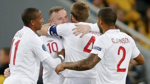 England celebrate