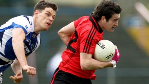 Kevin McKernan in action against Monaghan