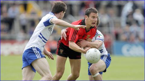 Daniel Hughes with Karl O'Connell and James Turley