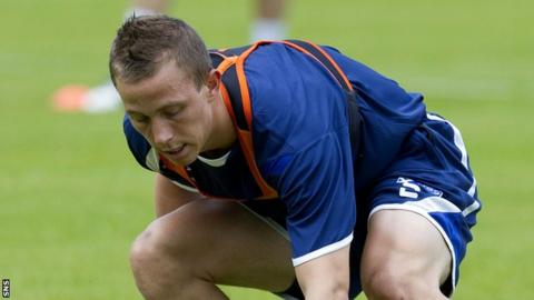 Jeroen Tesselaar training with Kilmarnock