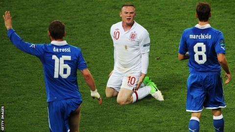 England striker Wayne Rooney