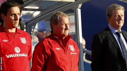 Gary Neville, Ray Lewington, Roy Hodgson
