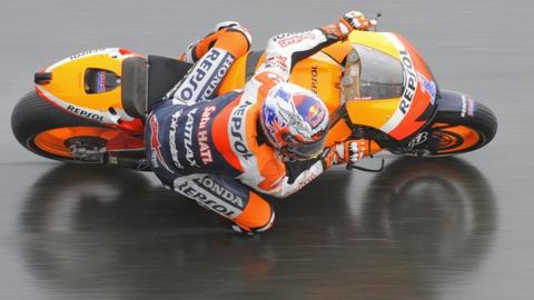Pole winner Casey Stoner