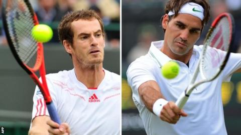 Andy Murray faces Roger Federer at Wimbledon