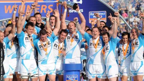 Ospreys celebrate their title win