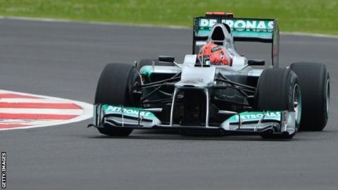 Michael Schumacher of Mercedes