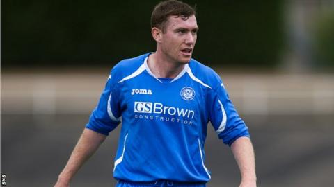 Paddy Cregg in action for St Johnstone in a pre-season friendly