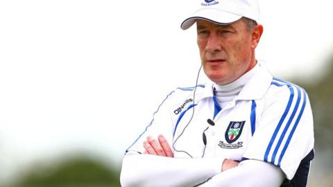 Eamonn McEneaney watches his Monaghan team in action against Laois on Sunday