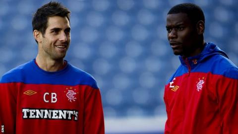 Carlos Bocanegra and Maurice Edu (left) are unlikely to return to Rangers
