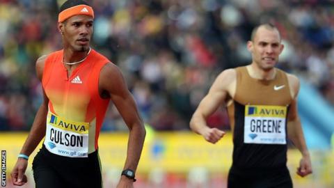 Javier Culson beats Dai Greene at the Londopn Grand Prix