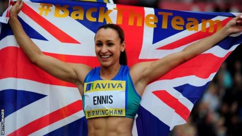 Team GB heptathlete and 100m hurdler Jessica Ennis
