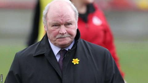 Portadown manager Ronnie McFall